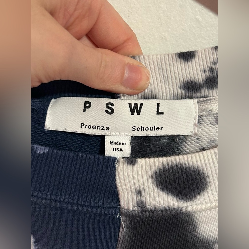 Proenza Schouler PSWL Tie Dye Long Sleeve Shirt/Sweatshirt - Picture 2 of 8